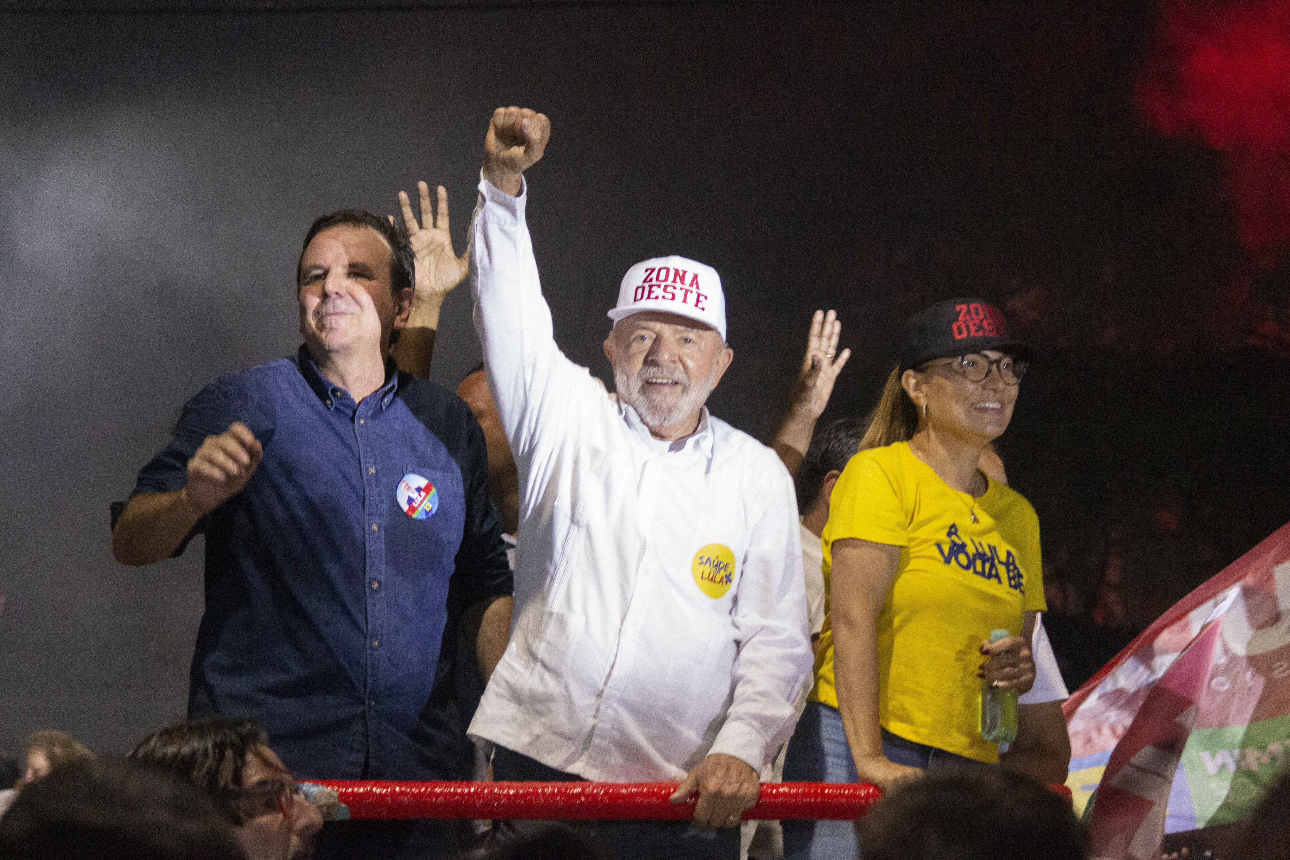 Der sozialdemokratische Präsidentschaftskandidat Lula im Wahlkampfendspurt in Rio de Janeiro.