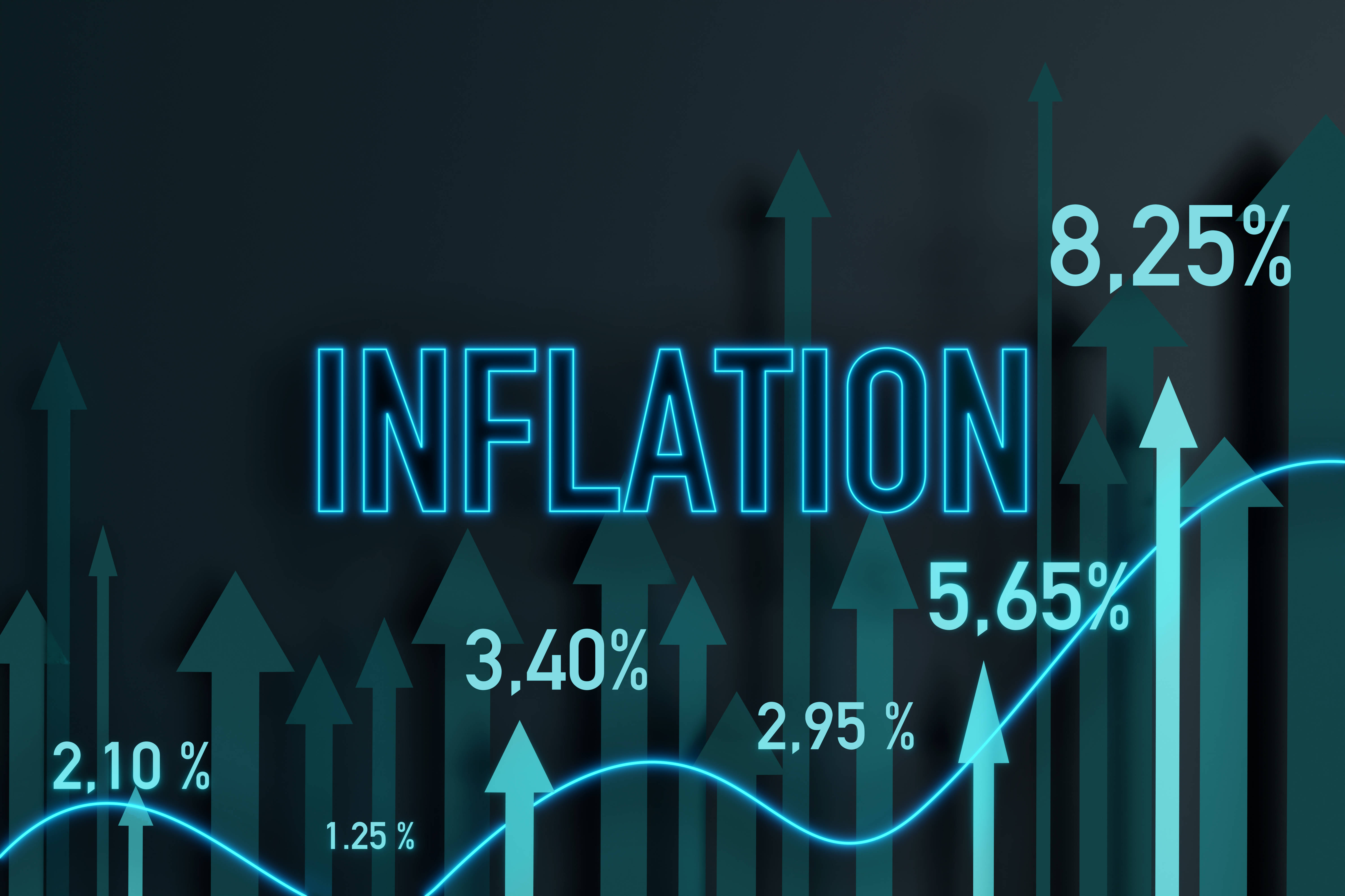 Traditionelle Sorge der Deutschen: Die Inflation – auch wenn sie aktuell ihren Höhepunkt überschritten hat, bleibt sie hoch.