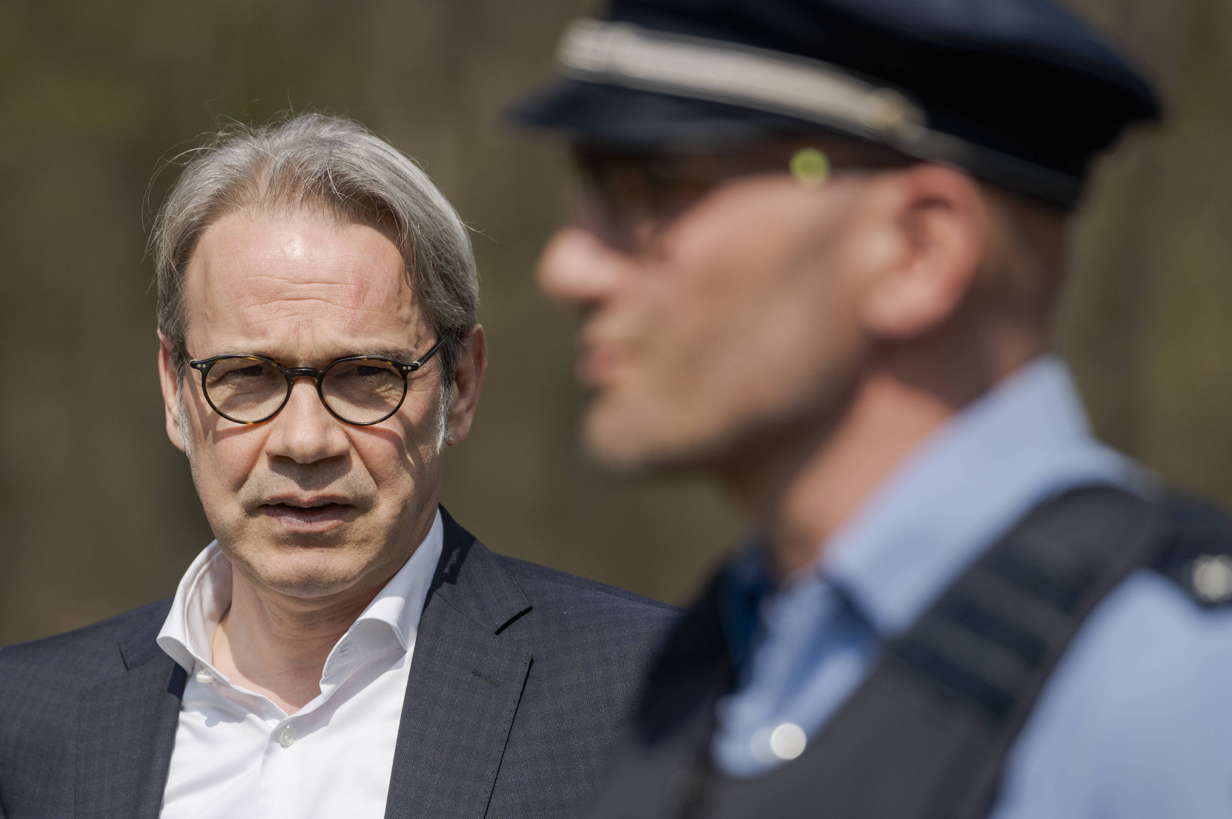 Der Vorsitzende der Innenministerkonferenz: Thüringens Innenminister Georg Maier.