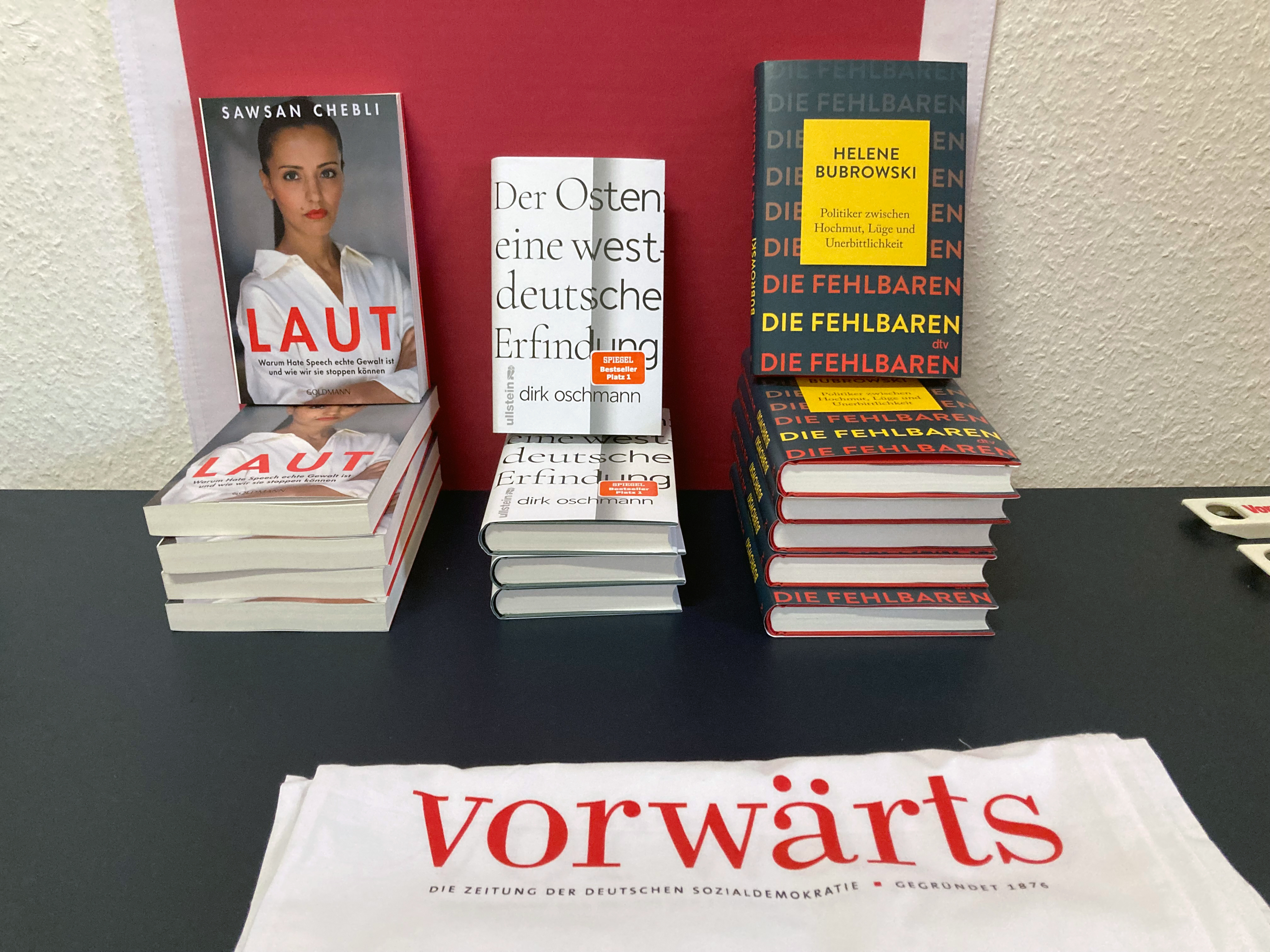 Drei Bücher, drei Gespräche: Zur Leipziger Buchmesse lud der vorwärts zu Politik trifft Buch ein.