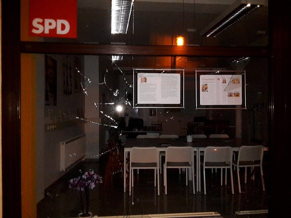 Anschlag auf SPD-Büro in Kahla