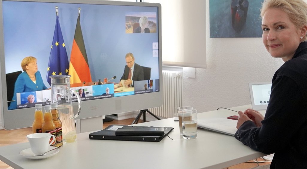 Virtuelles Treffen: Am Dienstag beraten die Ministerpräsident*innen wie Mecklenburg-Vorpommerns Regierungschefin Manuela Schwesig über das weitere Vorgehen in der Corona-Pandemie.
