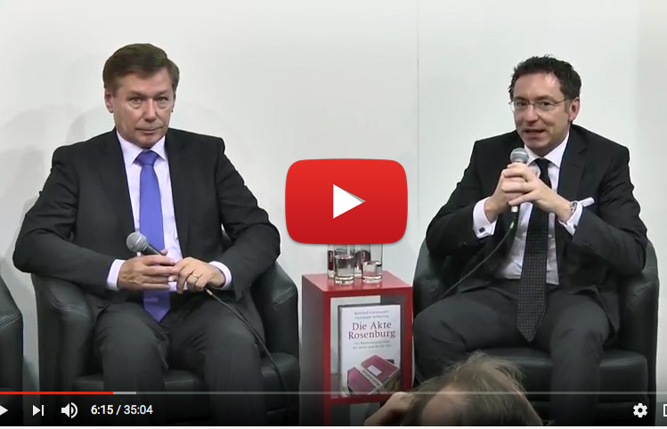Manfred Görtemaker und Christoph Safferling auf der Frankfurter Buchmesse