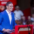 Pedro Sanchez beim Treffen der Global Progressive Mobilisation in Barcelona
