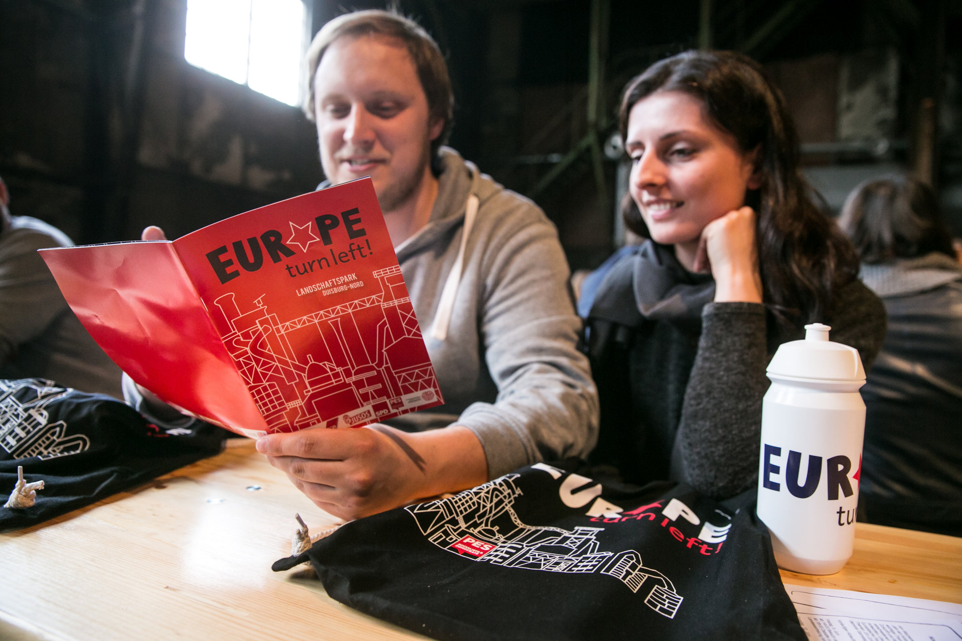 Teilnehmer beim Jugendkongress „Europe-turn left!“