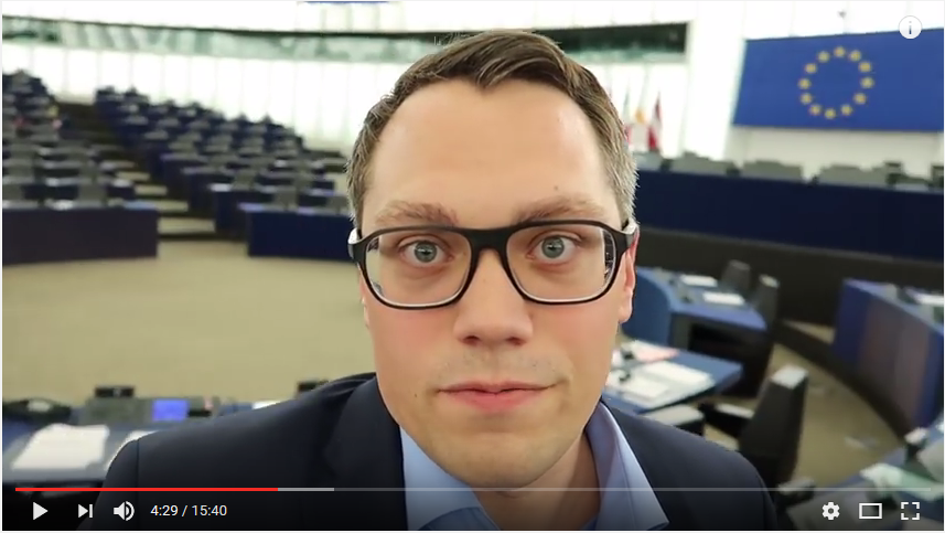 Tiemo Wölken im Europaparlament